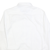 NAUTICA Mens White Cotton Blend Shirt L Long Sleeve Button Down Collar Classic