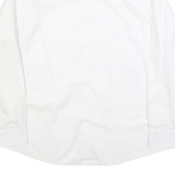NAUTICA Mens White Cotton Blend Shirt L Long Sleeve Button Down Collar Classic