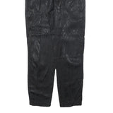 LATEST LOOK Womens Black Polyester Blend Regular Fit Straight Leg Trousers W25