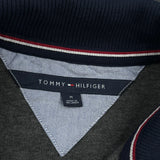 Tommy Hilfiger Collared 1/4 Zip - Medium Gray Cotton