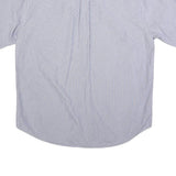 TOMMY HILFIGER Mens Blue & White Checked Shirt XL Classic Cotton Button Shirt