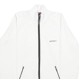 CARHARTT Womens White Zip Jacket M Polyester Plain Casual Lightweight