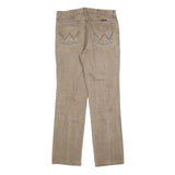 WRANGLER Mens Beige Regular Straight Denim Medium W33 L32 Classic Cotton Blend