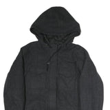 CARHARTT Womens Black Classic Jacket XL Cotton Blend Hooded Zip Casual Outerwear