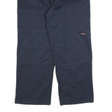 DICKIES Mens Cotton Blend Navy Relaxed Straight Trousers W36 L30 Workwear Zip