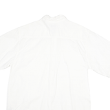 CARHARTT Mens White Short Sleeve Work Shirt L Button Pocket Cotton Blend