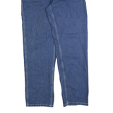 CARHARTT Mens Blue Regular Fit Denim Jeans W34 L34 Workwear Zip Closure