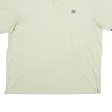 CHAPS Mens Cream Polo Shirt Short Sleeve Plain 2XL Cotton Comfortable