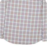 WRANGLER Mens Blue & Orange Checked Shirt L Long Sleeve Casual Workwear