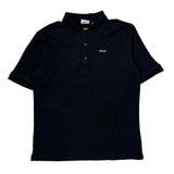 Reebok Polo Shirt - Large Black Cotton