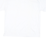 Mens White Henley Cotton Blend Shirt XL Casual Short Sleeve Pocket