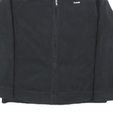 REEBOK Womens Black XL Polyester Zip Jacket Plain Lightweight Sportswear