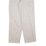LETS GO Mens Beige Regular Fit Straight Leg Cotton Blend Trousers W30 L30 Casual