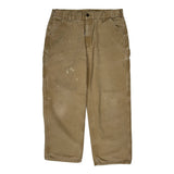 Carhartt Carpenter Trousers - 34W 29L Brown Cotton