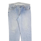 LEVI'S 504 Mens Regular Blue Denim Light W42 L34 Zip Classic Fit Jeans