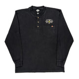 Iowa Brewing Co. Dickies Henley Long Sleeve T-Shirt - Large Black Cotton