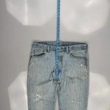 501 Levis Jeans - 34W 30L Light Wash Cotton