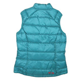 SALOMON Womens Teal Blue Puffer Jacket M Polyester Blend Quilted Zip Outdoor
