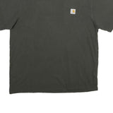 CARHARTT Mens Black Pocket T-Shirt L Short Sleeve Crew Neck Classic Fit Cotton