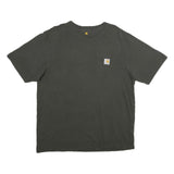 CARHARTT Mens Black Pocket T-Shirt L Short Sleeve Crew Neck Classic Fit Cotton