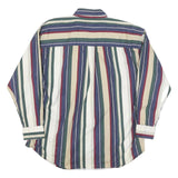 NATURAL ISSUE Mens Green & Navy Stripe Button Down Shirt XL Classic Fit