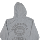 NFL Mens Grey Minnesota Vikings Cotton Blend Zip Up Hoodie L NFL Pro Line