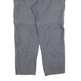 COLUMBIA Mens Polyester Grey Relaxed Cargo Trousers Zip W40 L32 Outdoor Casual