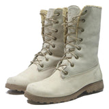 TIMBERLAND Womens Lace-Up Ankle Boots Leather Cream UK 7 Durable Comfortable
