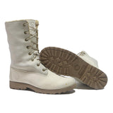 TIMBERLAND Womens Lace-Up Ankle Boots Leather Cream UK 7 Durable Comfortable