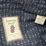 Jamaica Jaxx Floral Hawaiian Shirt - 2XL Grey Silk