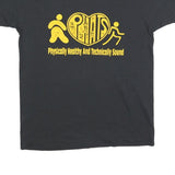 SCREEN STARS BEST Mens Black Physically Healthy And Technically Sound Graphic