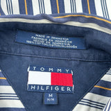Tommy Hilfiger Striped Shirt - Medium Black & White Cotton