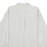 TIMBERLAND Mens White & Blue Checked Cotton Shirt XL Casual Long Sleeve Button