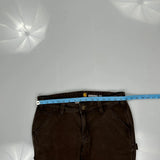 Carhartt Carpenter Trousers - 32W UK 12 Brown Cotton