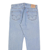 LEVI'S 505 Mens Jeans Blue Regular Straight Denim Medium W36 L30 Classic Fit Zip