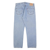 LEVI'S 505 Mens Jeans Blue Regular Straight Denim Medium W36 L30 Classic Fit Zip