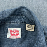 Levis Contrast Stitch Denim Shirt - 2XL Blue Cotton