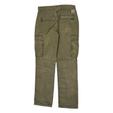 Carhartt Cargo Trousers - 32W 34L Green Cotton
