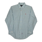 Ralph Lauren Striped Shirt - Large Blue Cotton