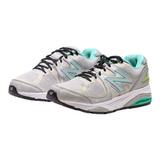 NEW BALANCE Sneaker Trainers Silver Synthetic Womens UK 5