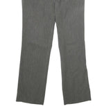 TRUSSARDI Womens Grey Polyester Blend Regular Fit Straight Leg Trousers W28 L27