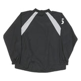 AUGUSTA Mens Black & Grey Stix Zip Jacket L Polyester Blend Athletic Sports