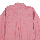 WRANGLER Mens Red & White Cotton Shirt L Long Sleeve Button Pocket Casual