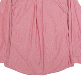 WRANGLER Mens Red & White Cotton Shirt L Long Sleeve Button Pocket Casual