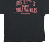MV SPORT Mens Black University Of Indianapolis Graphic T-Shirt XL Short Sleeve