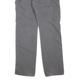 DICKIES Mens Grey Cotton Blend Regular Straight Trousers W34 L32 Workwear Casual