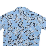 TEN TWO ONE Mens Blue Floral Pattern Shirt M Summer Casual Polyester Blend