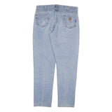 CARHARTT Mens Jeans Blue Regular Straight Denim Medium W40 L36 Classic Cotton