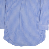 CHAPS RALPH LAUREN Mens Blue & White Stripe Cotton Shirt XL Classic Button Down
