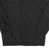 DKNY Mens Black Classic Jacket M Polyester Zip Plain Casual Lightweight